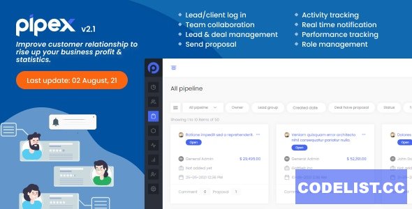 PipeX CRM v2.1 - nulled » Premium Scripts, Plugins & Mobile