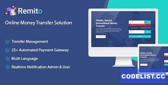 Remito v1.0 - Online Money Transfer Solution » Premium Scripts, Plugins & Mobile