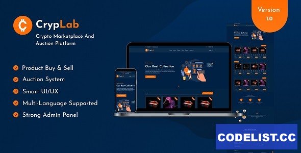 CrypLab v1.0 - Crypto Marketplace And Auction Platform » Premium Scripts, Plugins & Mobile