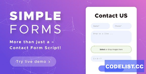 Contact Form Script v3.0.7 - Simple Forms » Premium Scripts, Plugins & Mobile