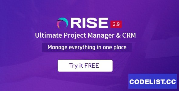 RISE v2.9 - Ultimate Project Manager & CRM - nulled » Premium Scripts, Plugins & Mobile