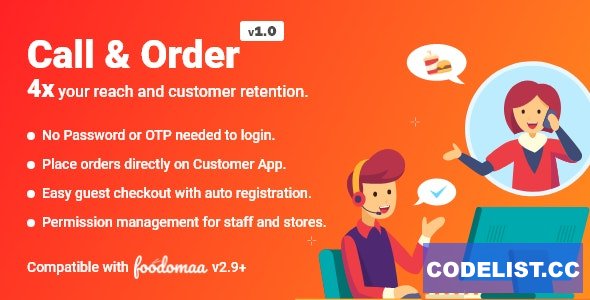 Call And Order Module for Foodomaa v1.0 » Premium Scripts, Plugins & Mobile