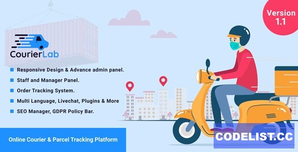CourierLab v1.1 - Online Courier And Parcel Tracking Platform » Premium Scripts, Plugins & Mobile
