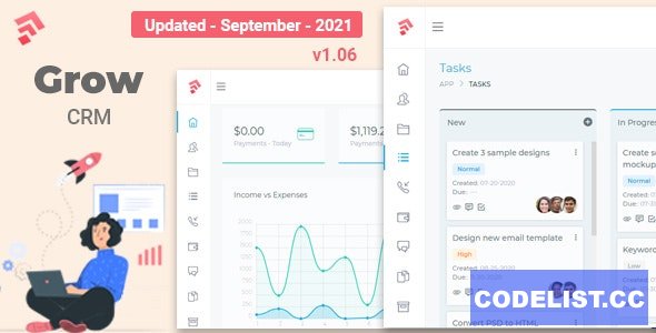 Grow CRM v1.06 - Laravel Project Management » Premium Scripts, Plugins & Mobile