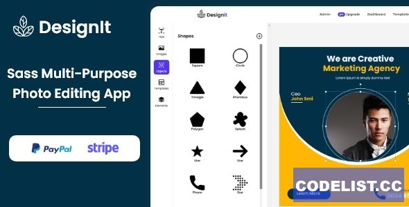 Designit v0.1.0 - Saas Photo Editor &raquo; Premium Scripts, Plugins &amp; Mobile