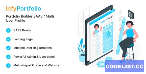 InfyPortfolio-Saas v1.0 - Laravel Saas Personal Portfolio / Resume / CV Website Theme » Premium Scripts, Plugins & Mobile