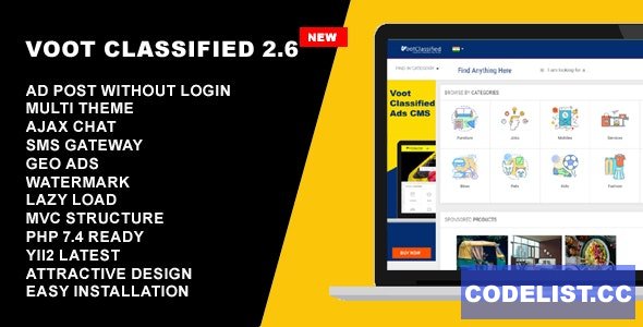Voot Classified v2.6 - Classified Ads CMS » Premium Scripts, Plugins & Mobile
