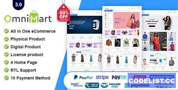 OmniMart v3.0 - eCommerce Shopping Platform - nulled » Premium Scripts, Plugins & Mobile