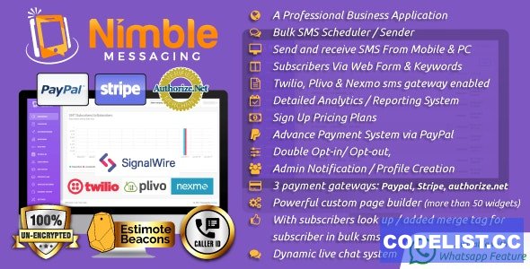 Nimble Messaging v2.5.5 - Professional SMS Marketing Application For Business &raquo; Premium Scripts, Plugins &amp; Mobile