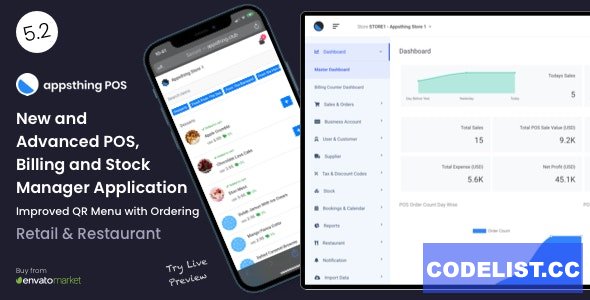 Appsthing POS v5.3.5 - Multi Store Retail &amp; Restaurant Point of Sale, Billing &amp; Stock Manager Application - nulled &raquo; Premium Scripts, Plugins &amp; Mobile