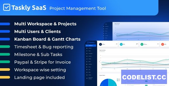TASKLY SaaS v2.7.0 ᄄC Project Management Tool » Premium Scripts, Plugins & Mobile
