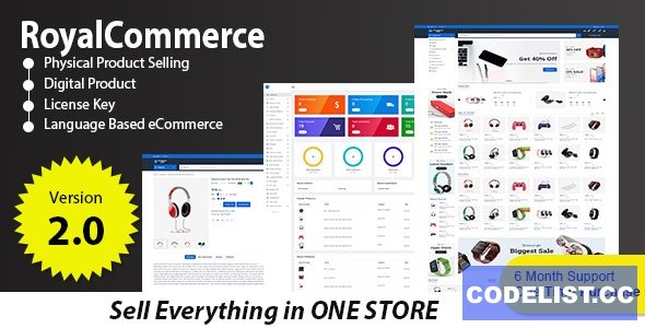 RoyalCommerce v2.0 - Laravel Ecommerce System with Physical and Digital Product Selling » Premium Scripts, Plugins & Mobile
