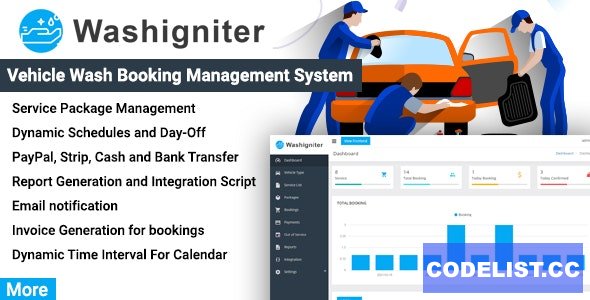 Washigniter v1.0 - Vehicle Wash Booking Management System » Premium Scripts, Plugins & Mobile