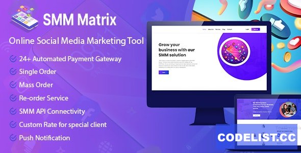 SMM Matrix v1.2 - Social Media Marketing Tool - nulled &raquo; Premium Scripts, Plugins &amp; Mobile