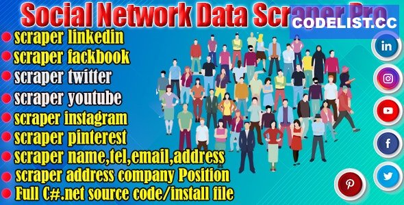 Social Network Data Scraper Pro v12.0 » Premium Scripts, Plugins & Mobile