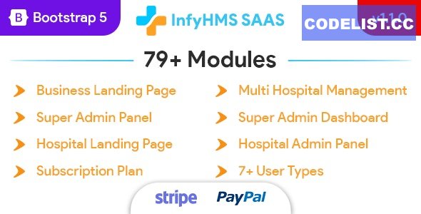 InfyHMS-Saas v1.1.0 - Laravel Multi Hospital Management System - Saas Hospital » Premium Scripts, Plugins & Mobile
