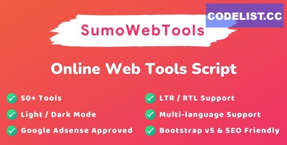 SumoWebTools v1.0.3 - Online Web Tools Script - nulled » Premium Scripts, Plugins & Mobile