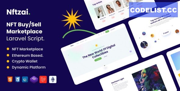 Nftzai v2.1 - NFT Buy/Sell Marketplace Laravel Script » Premium Scripts, Plugins & Mobile