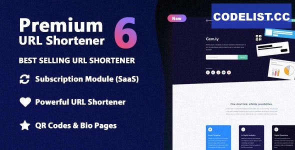 Premium URL Shortener v6.9.2 - Link Shortener, Bio Pages & QR Codes - nulled » Premium Scripts, Plugins & Mobile