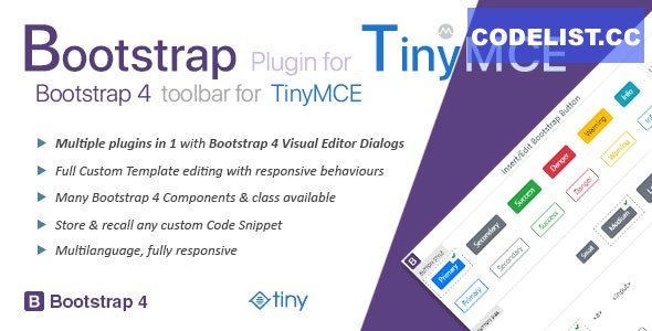 Bootstrap Plugin for TinyMCE v3.5.1 » Premium Scripts, Plugins & Mobile