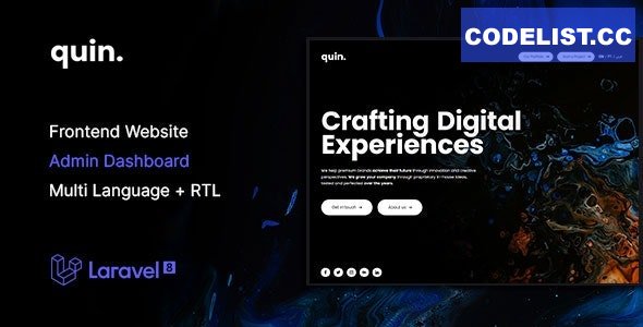 Quin v2.0.0 - Multipurpose Website CMS & Creative Agency Management System » Premium Scripts, Plugins & Mobile
