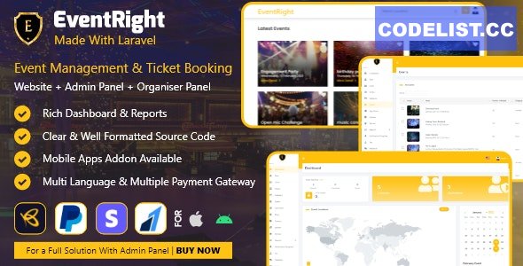 EventRight v6.1 - Ticket Sales and Event Booking & Management System - (saas) - nulled » Premium Scripts, Plugins & Mobile