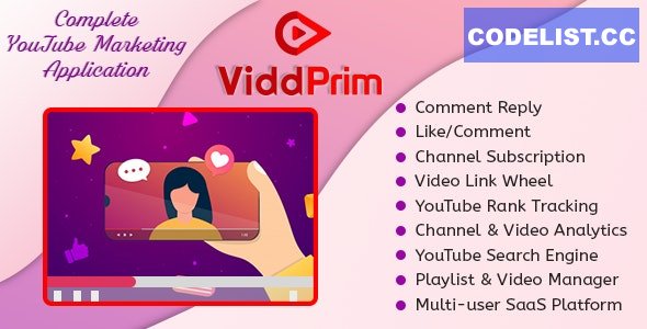 ViddPrim v1.2.1 - Complete YouTube Marketing Application (SaaS Platform) - nulled » Premium Scripts, Plugins & Mobile