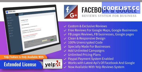 Facebook And Google Reviews System For Businesses v1.4 » Premium Scripts, Plugins & Mobile