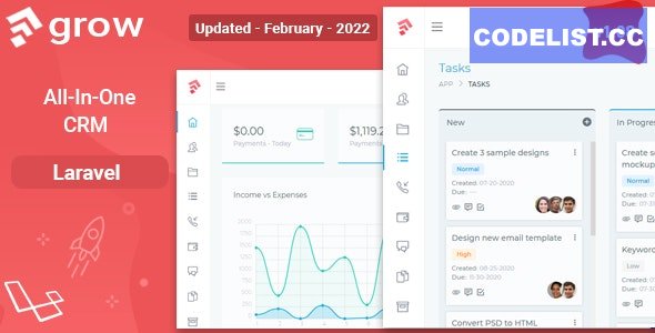 Grow CRM v2.0 - Laravel Project Management » Premium Scripts, Plugins & Mobile