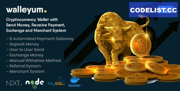 Walleyum v1.0.3 - Cryptocurrency Wallet System with Exchange » Premium Scripts, Plugins & Mobile