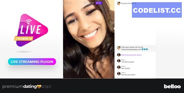 Live Streaming Plugin - Belloo Dating Software » Premium Scripts, Plugins & Mobile