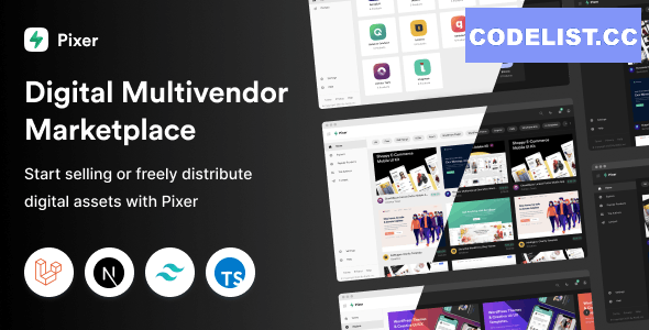 Pixer v1.0 - React Laravel Multivendor Digital Marketplace » Premium Scripts, Plugins & Mobile