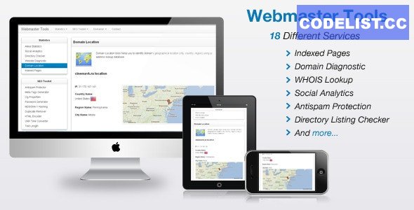 Webmaster Tools v3.6 » Premium Scripts, Plugins & Mobile