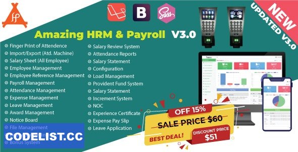 Amazing HRM & Payroll v3.0 » Premium Scripts, Plugins & Mobile