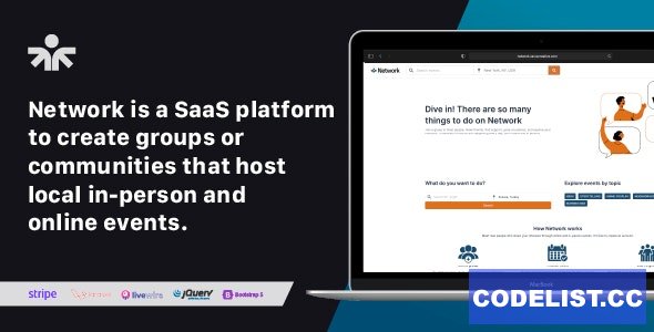 Network (SaaS) v1.0 - Event &amp; Community Management Platform &raquo; Premium Scripts, Plugins &amp; Mobile