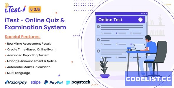 iTest v3.5 - Online Quiz & Examination System » Premium Scripts, Plugins & Mobile