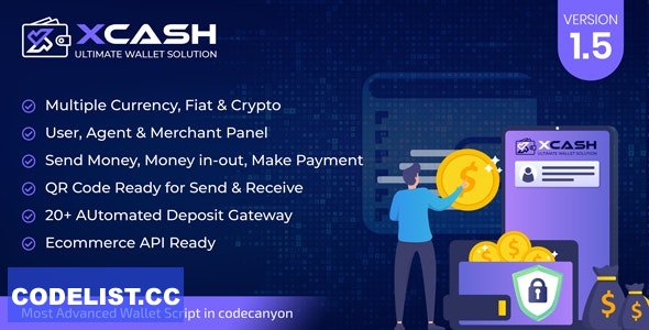 Xcash v1.5 - Ultimate Wallet Solution - nulled » Premium Scripts, Plugins & Mobile