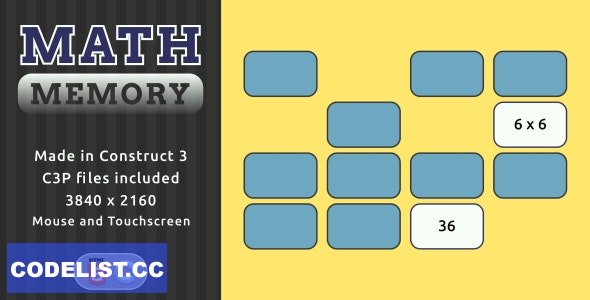 Math Memory - HTML5 Math game » Premium Scripts, Plugins & Mobile