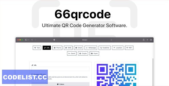 66qrcode v5.0.0 - Ultimate QR Code Generator (SAAS) - nulled » Premium Scripts, Plugins & Mobile