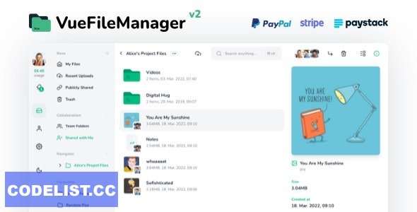 Vue File Manager v2.2.0.2 - Store, Share & Get Files Instantly - nulled » Premium Scripts, Plugins & Mobile