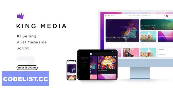 KING Media v7.0 - Viral News Video Magazine - nulled » Premium Scripts, Plugins & Mobile