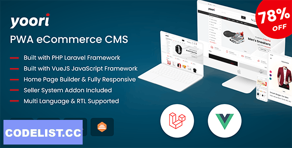 YOORI v1.0.1 - Laravel Vue Multi-Vendor PWA eCommerce CMS » Premium Scripts, Plugins & Mobile