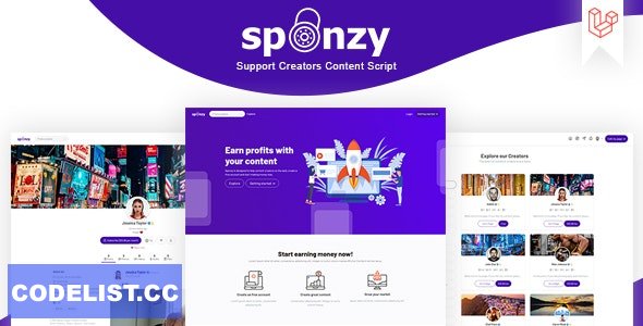 Sponzy v6.0 - Support Creators Content Script » Premium Scripts, Plugins & Mobile