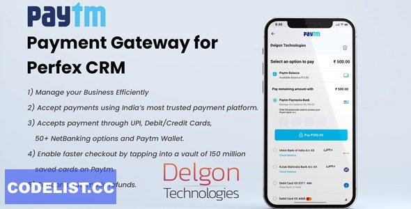 Paytm v1.1 - Payment Gateway Plugin for Perfex CRM » Premium Scripts, Plugins & Mobile