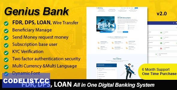 Genius Bank v2.0 - All in One Digital Banking System » Premium Scripts, Plugins & Mobile