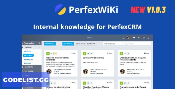 PerfexWiki v1.0.3 - Internal knowledge for Perfex CRM » Premium Scripts, Plugins & Mobile