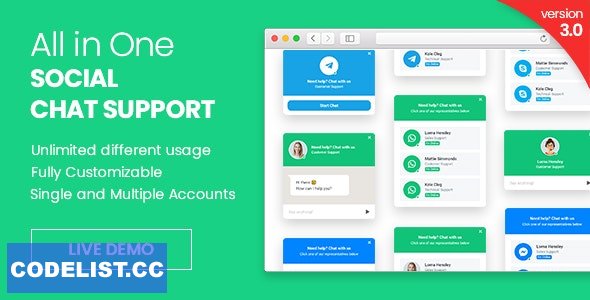 WhatsApp Chat Support &amp; All in One v3.0 - jQuery Plugin &raquo; Premium Scripts, Plugins &amp; Mobile