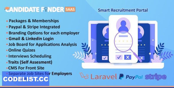Candidate Finder SaaS v1.2 - Recruitment Management Portal » Premium Scripts, Plugins & Mobile