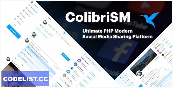ColibriSM v1.3.3 - The Ultimate PHP Modern Social Media Sharing Platform - nulled » Premium Scripts, Plugins & Mobile