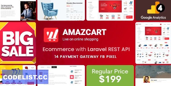 AmazCart v3.2 - Laravel Ecommerce System CMS - nulled » Premium Scripts, Plugins & Mobile